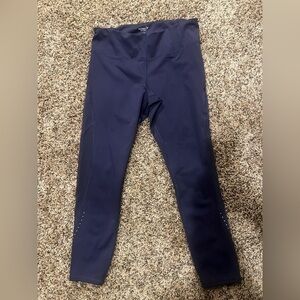 Navy Blue Cropped Leggings